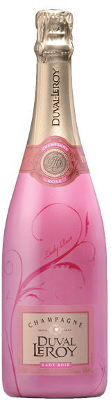 Champagne rosé duval