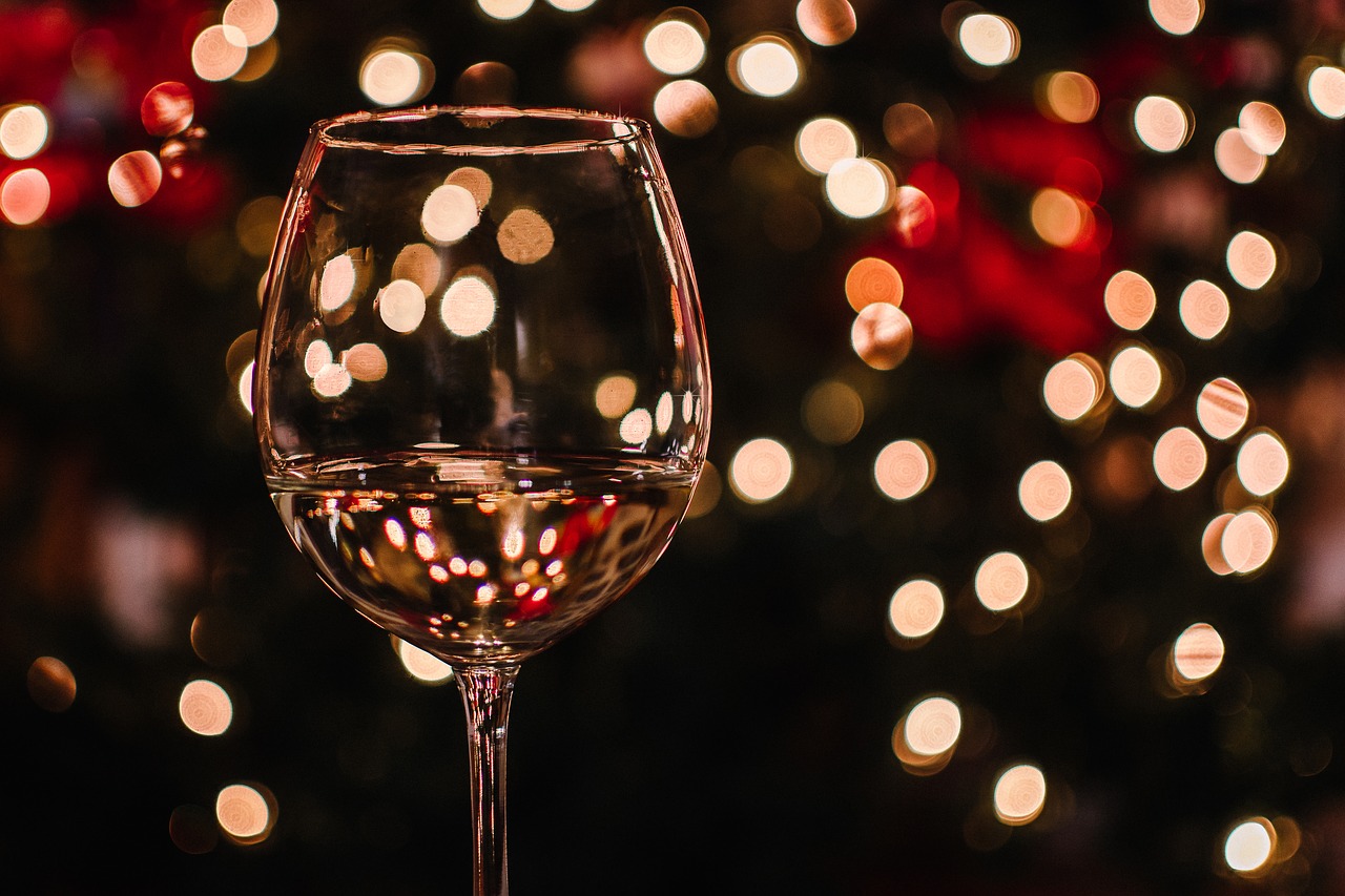 verre de vin Noël
