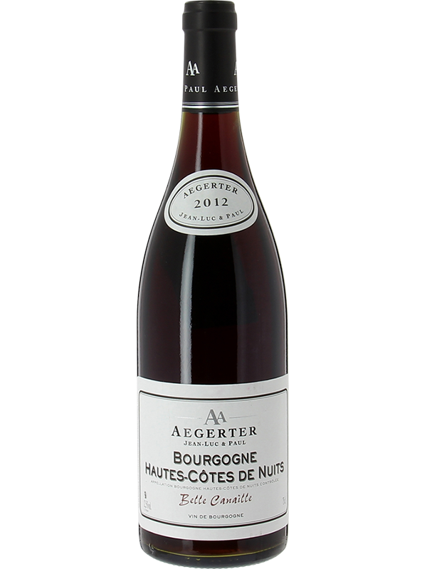 bouteille AOP Bourgogne Hautes cotes de Nuits rouge Aegerter Belle Canaille 2015