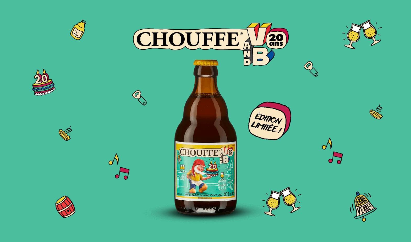 Bière blonde Chouffe V and B
