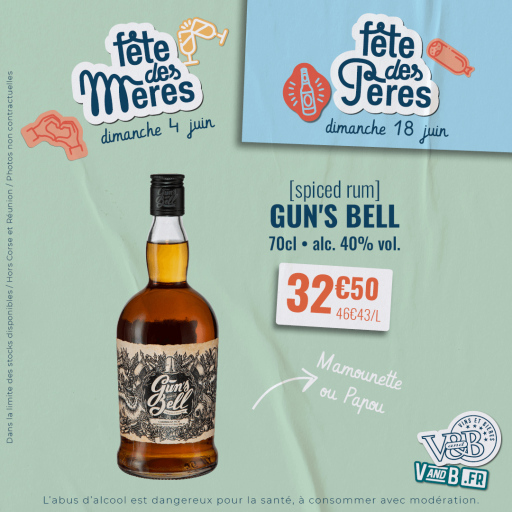 Spiced rum Gun's Bell idée cadeau Fête des Mères