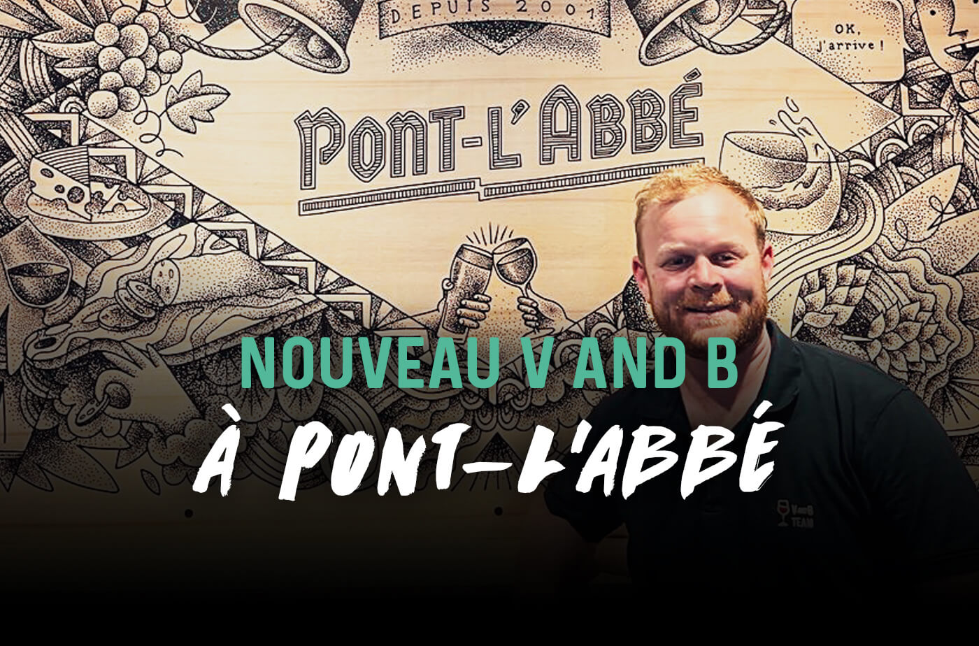 Nouveau V and B à Pont-l'Abbé cave et bar