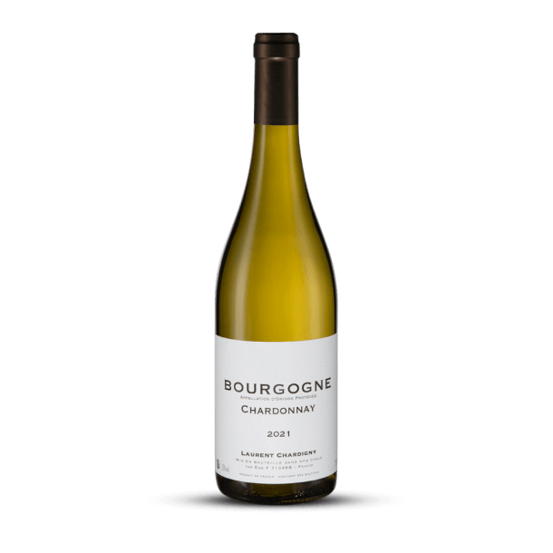Vin blanc sec avec peu de calories Bourgogne Chardonnay blanc 2021 Laurent Chardigny