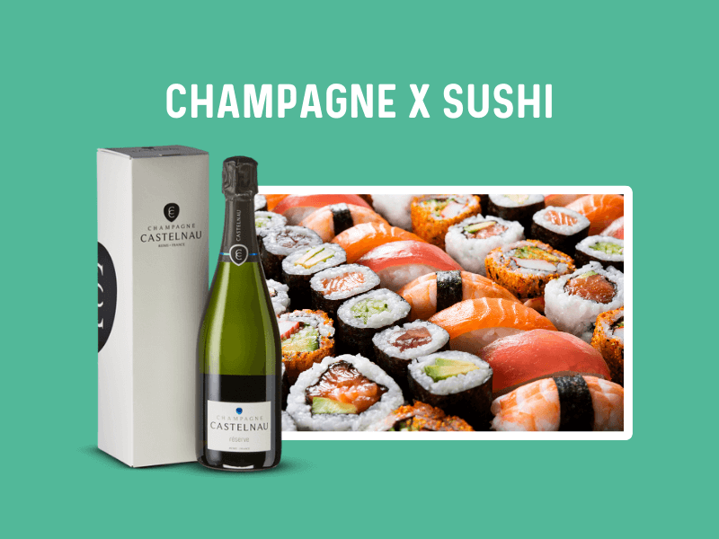 accord surprenant - champagne et sushi