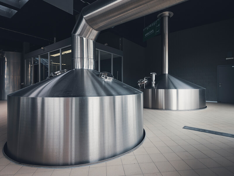 Nouvelle salle de brassage de la brasserie Dubuisson